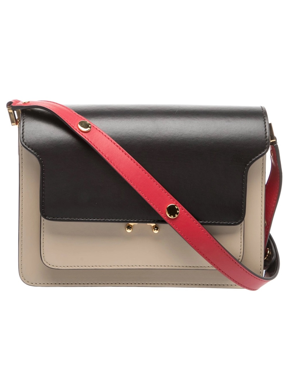 Marni Trunk Mini Tricolor Crossbody Bag